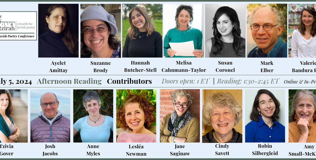 2024 Jewish Poetry Conference: Contributors Reading